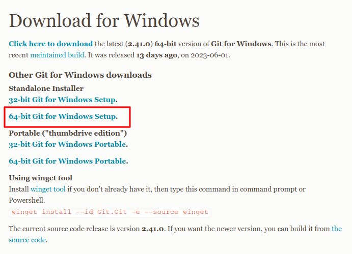 Windows Download Git 2